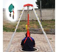 Trépied de sauvetage d'urgence pour travaux aériens et espaces étroits, kit de trépied robuste pour espace confiné avec treuil, capacité de levage de 1200/1800/1179,3 kg