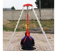 Trépied de sauvetage d'urgence pour travaux aériens et espaces étroits, kit de trépied robuste pour espace confiné avec treuil, capacité de levage de 1200/1800/1179,3 kg