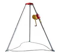 Trépied De Sauvetage En Alliage D'Aluminium, Support De Tête De Puits Électrique Pour Espaces Restreints, Support Triangulaire De Levage Multifonctionnel(1200 Lbs Épaississement + Treuil + Courroie)