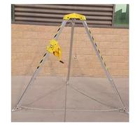 Trépied de sauvetage robuste - Aluminium télescopique de 1,34 à 2,14 m pour la lutte contre les incendies et les opérations de sauvetage en espace confiné, équipement de levage d'urgence, équipement