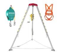 Trépied de sauvetage, Système de trépied sauvetage télescopique 4,1 à 7 pieds haut, kit for espace clos