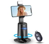 Trépied de Suivi Automatique du Visage - Rotation à 360° Support de Téléphone, Pas d'Application, Caméra avec Télécommande et Contrôle Gesture