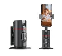 Trépied de suivi du visage pour voiture, rotation à 360°, suivi du visage, contrôle gestuel, stabilisateur automatique de cardan pour enregistrement vidéo, streaming en direct, Vlog, pas d'application