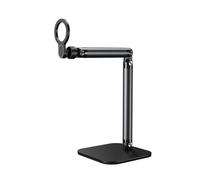Trépied de téléphone à angles multiples - Base en métal durable et bras flexible pour les médias sociaux et la fabrication de vidéos