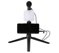 Trépied de téléphone avec lumière, lampe à selfie avec trépied, Trépied Selfie Stick, Support de trépied de téléphone multifonctionnel pour Selfie, lampe LED Portable pour Selfie, support de trépied d