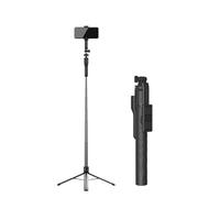 Trépied de Téléphone Portable de Trépied de Plancher de Poteau Télescopique Intégré de 1,7 M, Trépied Tenu dans La Main de Bâton de Selfie de Télécommande pour Le Flux en Direct/Vlog