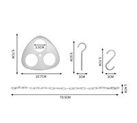 Trépied détachable pour Barbecue en plein air, support à suspendre en acier pour feu de camp, ensemble de pots à suspendre Portable pour Barbecue en plein air