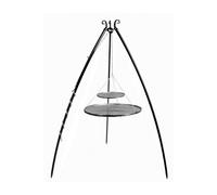 Trépied DOUA avec double grille en acier--40x80 cm-