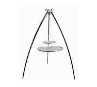 Trépied DOUA avec double grille en acier inoxydable--40x70 cm-