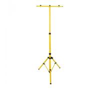 Trépied double - ECOLIGHT - Jaune - Métal - Pour 2 lampes - Hauteur réglable 655-1550 mm
