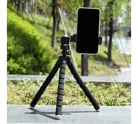 Trépied du Téléphone, Mini Trépied Trépied Les Jambes Réglables Flexibles avec Clamp/Holder de Téléphone Mini Stand Trépied Flexible pour la Caméra de Caméra pour Smartphone (Black)