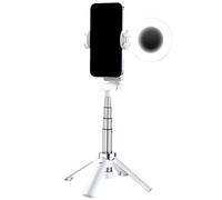Trépied du téléphone Portable, trépied de Voyage,Support de téléphone Portable Mount Stand Selfie - Support de trépied pour Smartphone de Voyage à 360 degrés avec télécommande sans Fil pour vlogging,