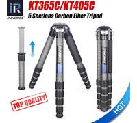 Trépied en fibre de carbone pour appareil photo reflex numérique, KT365C, KT405C, 10 couches, 5 spam rapDuty Stand, rotule à faible gravité, colonne centrale courte KT405C and N52
