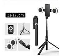 Trépied extensible de 1.7m pour selfie,support de téléphone 4 en 1 pour iPhone X 8 11 Android - Type 1.7m Dual-light
