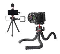 trépied Flexible MT-33 DSLR pour caméra d'action, avec support de téléphone, tête de boule Vlog, avec chaussure froide pour LED