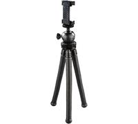 Trépied ""FlexPro"" (pour smartphone, GoPro et appareils photo, avec pieds articulés, hauteur de 27 cm) Noir