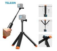 Trépied flottant pour perche à selfie - TELESIN - pour GoPro Hero 13/12/11/10/9/8/7/6, DJI Osmo Action5 Pro/4/3 , Insta360 X5/X4