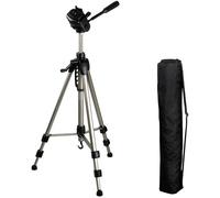 Trépied Hama 1/4 pouce Hauteur de travail=64 - 160 cm champagne housse incluse, niveau à bulle