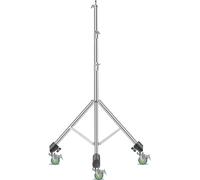 Trépied, hauteur maximale 290 cm, construction en acier inoxydable, 28M Avec roues