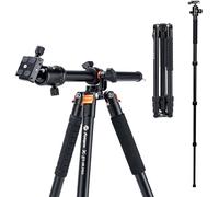 Trépied Horizontal Pour Appareil Photo, 184 Cm Avec Colonne Centrale Multi-Angle, Monopode Avec Tête Sphérique En Aluminium, Plaque Qr, Sac De Transport, Trépied Horizontal Pour Ap[YIN4185923]