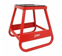 trepied-leve-bequille moto cross p2r stand fixe tabouret acier rouge