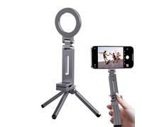 Trépied magnétique - Mini trépied en aluminium | Support pliable à clip rotatif portable avec poignée pour téléphone portable, smartphone, gym à domicile et entraînement
