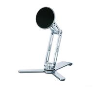 Trépied magnétique portable pour téléphone avec support réglable et rotation à 360 degrés, convient pour les appels vidéo, la création de contenu et le visionnage