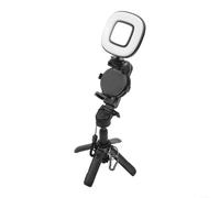 Trépied magnétique pour selfie, 3 en 1, multifonction, portable, Vlog, autocollant télescopique, support de téléphone avec lumière de remplissage et télécommande amovible pour selfies, voyage