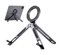 Trépied magnétique pour smartphone Support téléphone portable Angle | Support de voyage pour téléphone, trépied et tablette, appels vidéo, bureau, maison, voyages, trajets quotidiens