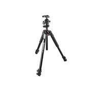 Trépied Manfrotto 055 - 3 sections aluminium + rotule 3D - Poids max 8 kg - Niveau à bulle intégré