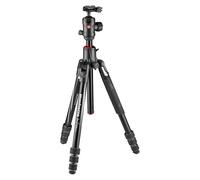 Trépied MANFROTTO Befree GT XPRO MKBFRA4GTXP-BH Aluminium 4 sections 164 cm 10 kg Noir/rouge