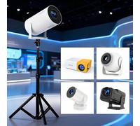 Trépied multifonction réglable pour projecteur, trépied en acier au carbone réglable en hauteur de 110 cm/43,31 pouces avec fixation au sol, compatible avec HY300 PRO/HY300/YG300/HY320 MINI, convient 