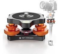 Trépied Niveleur à Trois Roues, Réglage Base de Nivellement LP¿48, Niveau à Bulle de Niveleur Aluminium pour Appareil Photo Canon, Nikon et Sony DSLR, Rotule