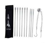 Trépied Outdoor Léger en Alliage d'Aluminium pour robuste Trépied | Alliage aluminium dur, hauteur 80cm, charge 440g, idéal feu de pour camp, cuisine outdoor