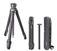 Trépied Photo COMAN Zero F38 en Fibre de Carbone avec rotule panoramique à 360° trépied vidéo pour Tous Les appareils Photo Reflex numériques, Colonne Centrale, Charge maximale de 18 kg