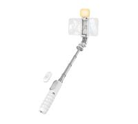 Trépied photo et vidéo Tnb INFLUENCE PRO - Mini perche a selfie Bluetooth 2 en 1 avec eclairage LED - blanc