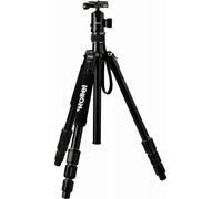 Trépied photo Rollei C5i en aluminium avec rotule et sac pour trépied, utilisable comme trépied, mini trépied, macro et monopode, compatible Arca Swiss, noir