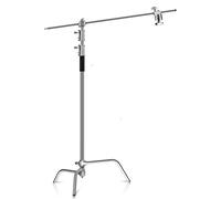 Trépied Pliable en Acier Inoxydable de 2,6 m (8,5 pi) for éclairage Spot, softbox et Studio Photo(3.3M with Wheel)