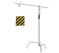 Trépied Pliable en Acier Inoxydable de 2,6 m (8,5 pi) for éclairage Spot, softbox et Studio Photo(3.3M Height A)