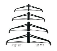 Trépied pliable en fer avec support de base en métal robuste pour arbres artificiels, 4 poteaux centraux de 1,8 m de hauteur de moins de 1 63,5 cm de diamètre (C)