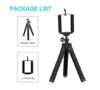 trépied pliable en forme de pieuvre pour Smartphone,pour Cramera Gopro 9/8/7,IPhone,Samsung,Xiaomi,Huawei,téléphone portable - Type Black Tripod U Clip