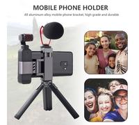 Trépied pliable en métal pour Selfie, support de téléphone, Clip adaptateur pour DJI Osmo Pocket 2, accessoires de caméra à cardan portable