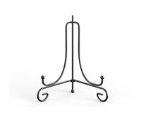 Trépied pliable portable Iron Art en métal pour cadre photo et œuvres d'art, petit chevalet pour livre (noir)