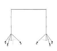 Trépied Pliable Ultra Stable en Acier Inoxydable de 2,8 m, for éclairage de Studio Photo, boîte à lumière(Wheels Frame 2.8x3m)