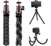 Trépied Portable Octopus, Caméra Sport Flexible Octopus Gorrila Pod & Fixation pour Action Cam Akaso V50X / EK7000 / EK7000 Pro/Brave 4 / Brave 4 Pro/Brave 7 / Brave 8 / V50 Elite etc