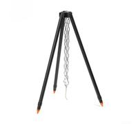 Trépied pour aluminium Acier Réglable pour Extérieur Trépied | Hauteur réglable jusqu'à 124cm, design télescopique pliable, pour idéal pour marmites et lanternes suspendues