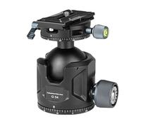 Trépied pour appareil photo avec boule de 54 mm de diamètre, rotule à centre bas et rotation fluide à 360 degrés à libération rapide