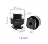 Trépied pour caméra d'action GoPro DSLR,support simple,double kg,support de griffe froide,support de support pour flash de studio photo,3/8,1/4,vis 5/8 - Type 5 8 to 1 4 for Mic