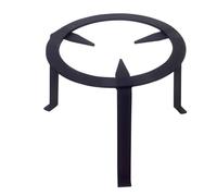 Trépied pour cheminée feux en fer forgé coloris Noir - Hauteur 20 x Ø 25 cm