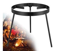 Trépied pour feu de Camp pour la Cuisine - Équipement de Cuisine pour feu de Camp, Support de Foyer extérieur, trépied de Camping Portable en Fonte pour Four hollandais, Barbecue, Chalet, Foyer
